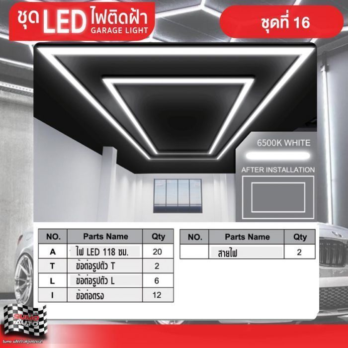 ไฟ LED คาร์แคร์ TOPSUN ชุดที่ 16