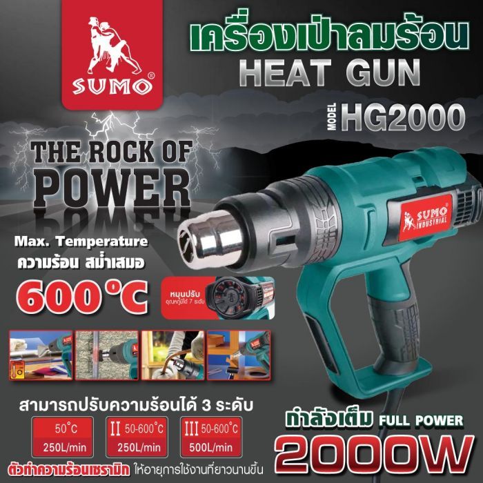 เครื่องเป่าลมร้อน รุ่น HG2000 SUMO