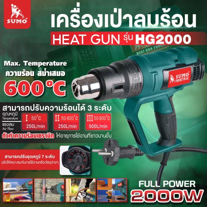 เครื่องเป่าลมร้อน รุ่น HG2000 SUMO