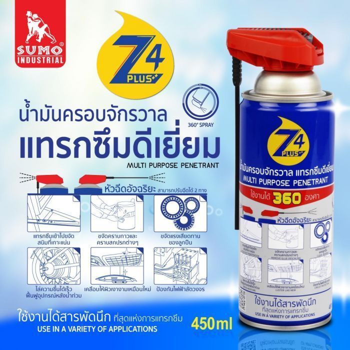 น้ำมันครอบจักรวาล รุ่น Z4 Plus สีน้ำเงิน 450ml SUMO